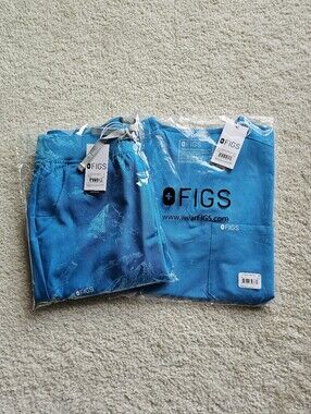 FIGS EXTREME BLUE SCRUB SET